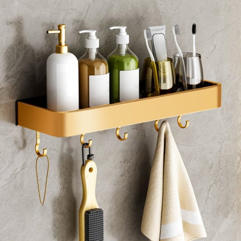 DecoShelf - Elegant Badrumshylla för Handdukar och Toalettartiklar
