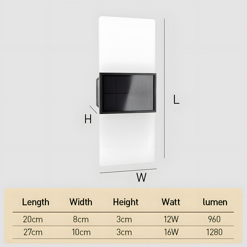 Elvanoz | LED-utomhusvägglampa – Energieffektiv med solenergi 8