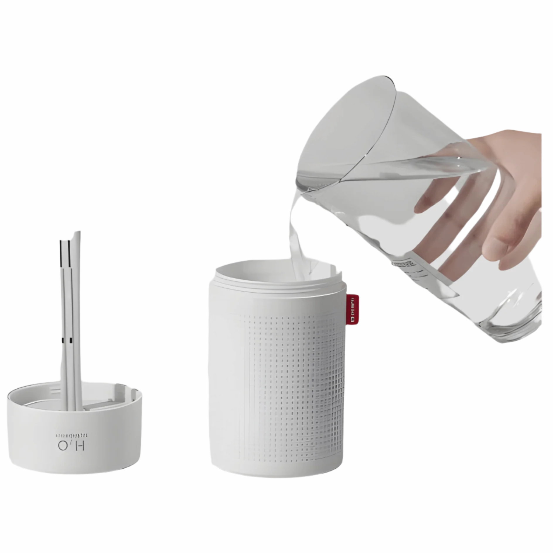 LuftEase - Trådlös Luftfuktare med 750 ml Kapacitet för Sovrum