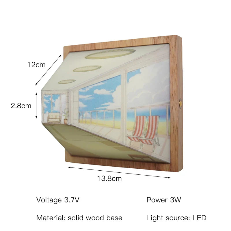 LuminaArt - 3D LED Vägglampa