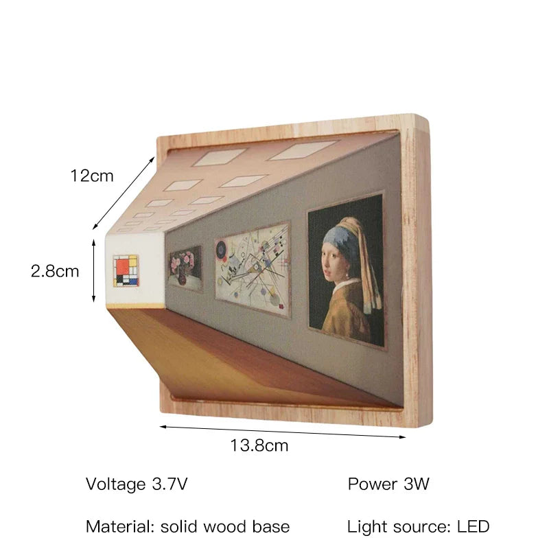 LuminaArt - 3D LED Vägglampa