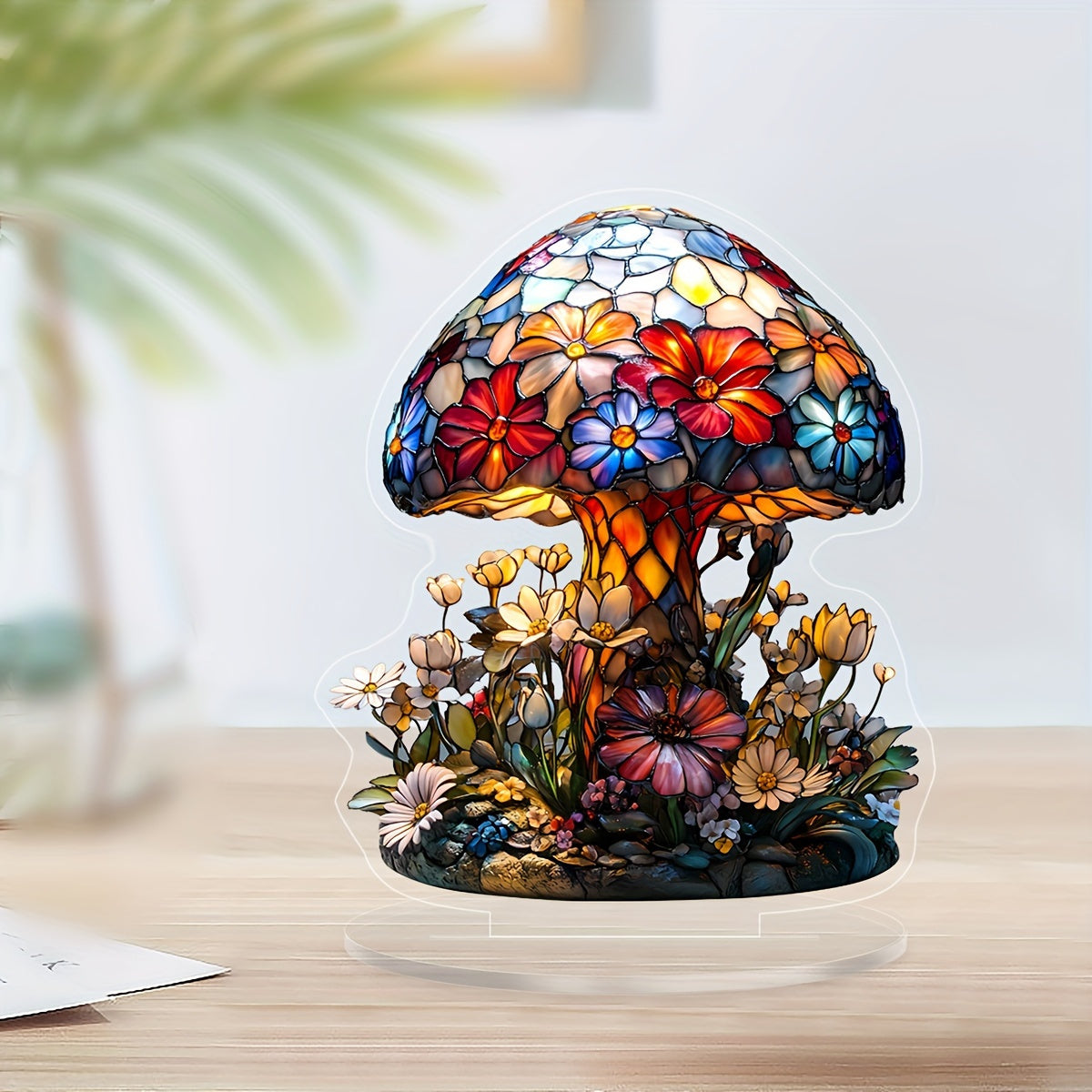 Luminara | Bordslampa – Bohemisk Art Deco-design med Blommotiv 2