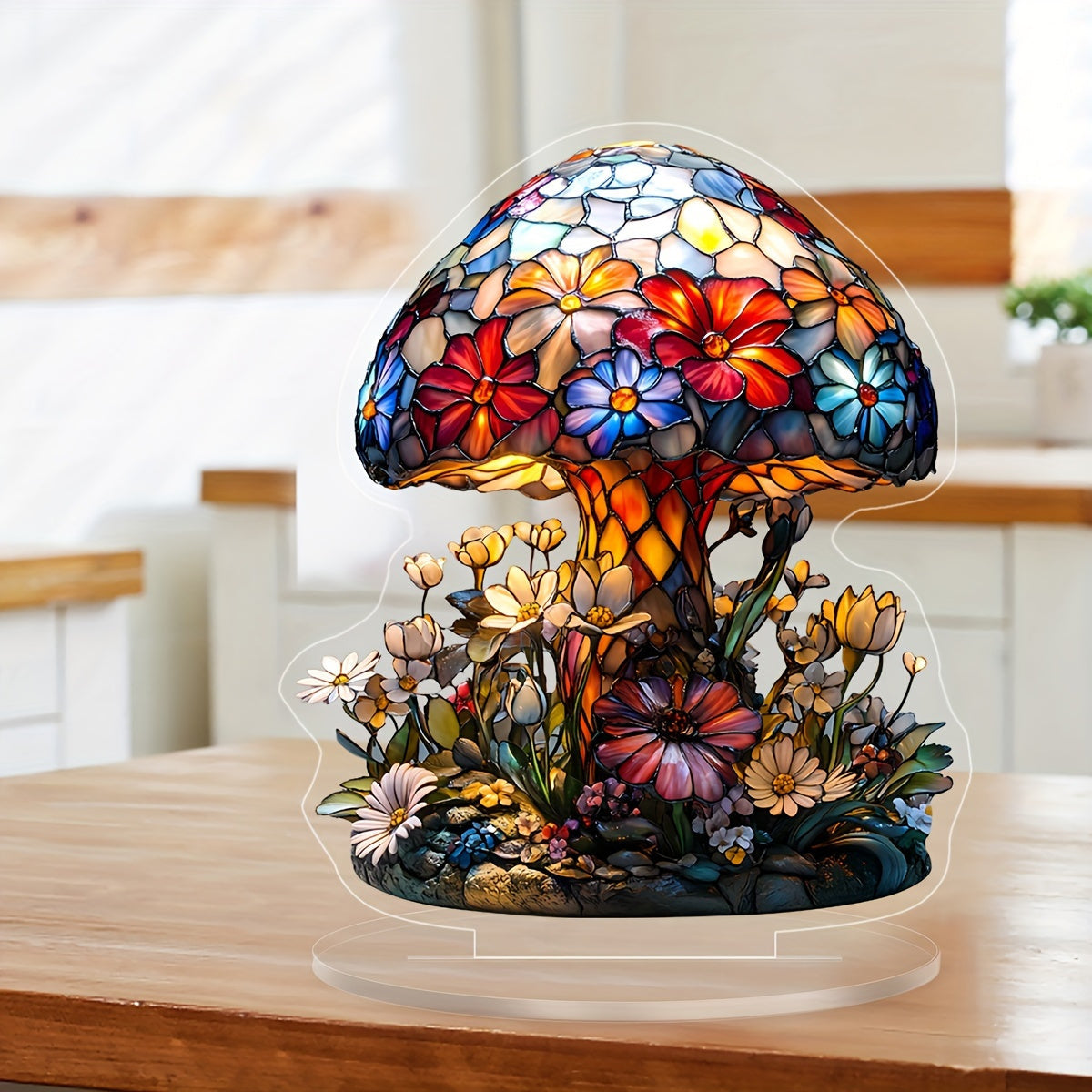 Luminara | Bordslampa – Bohemisk Art Deco-design med Blommotiv 3
