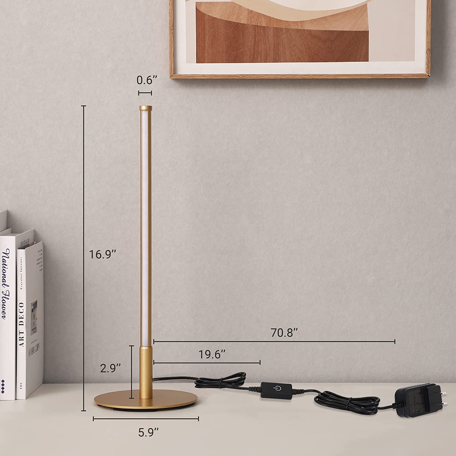Luminara | Bordslampa – Minimalistisk Design med Tre Ljusfärger 5