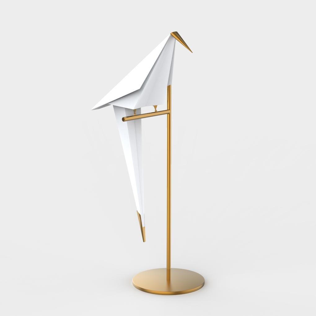 Luminara | Bordslampa – Unik Origami Design i Guld för Elegant Atmosfär 0