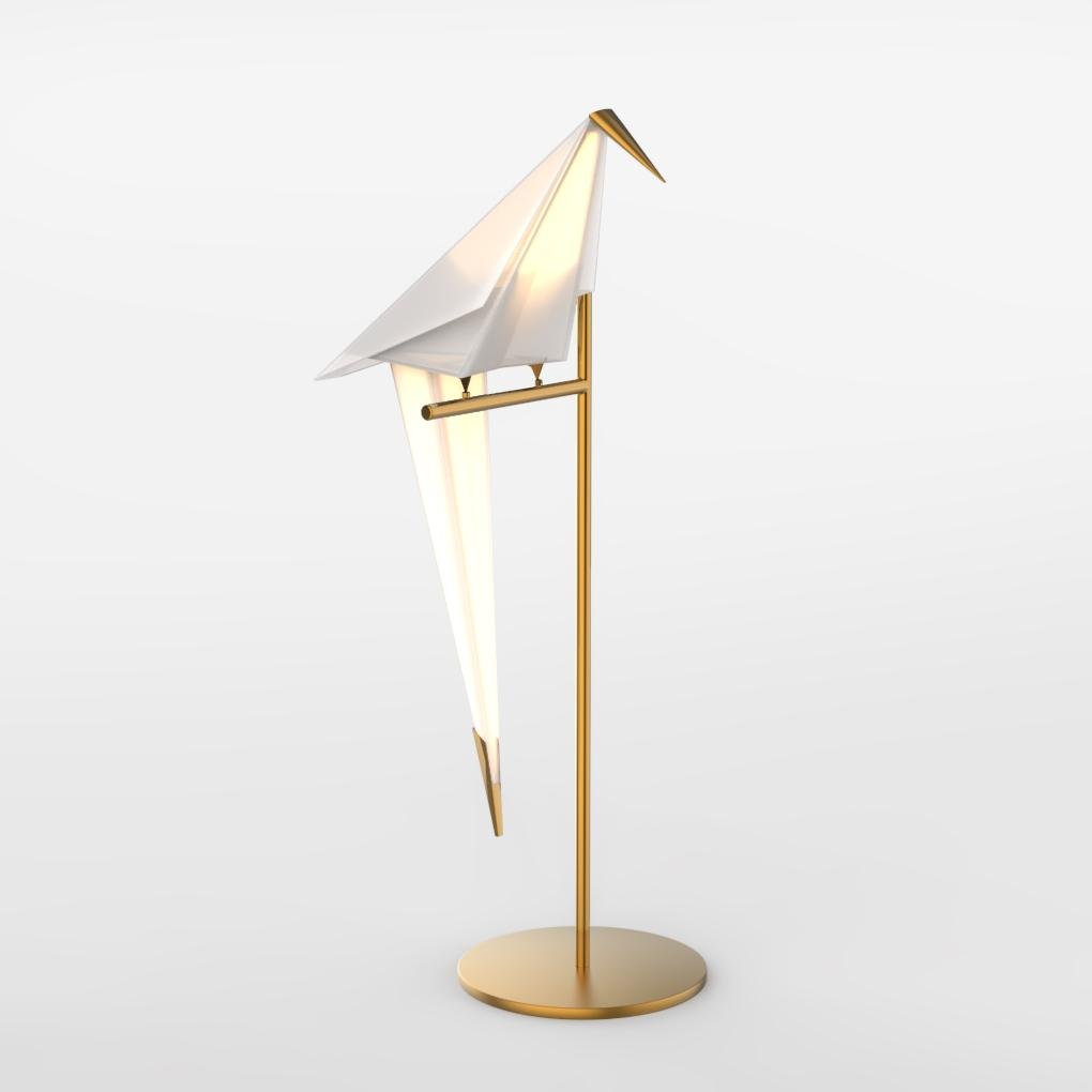 Luminara | Bordslampa – Unik Origami Design i Guld för Elegant Atmosfär 1