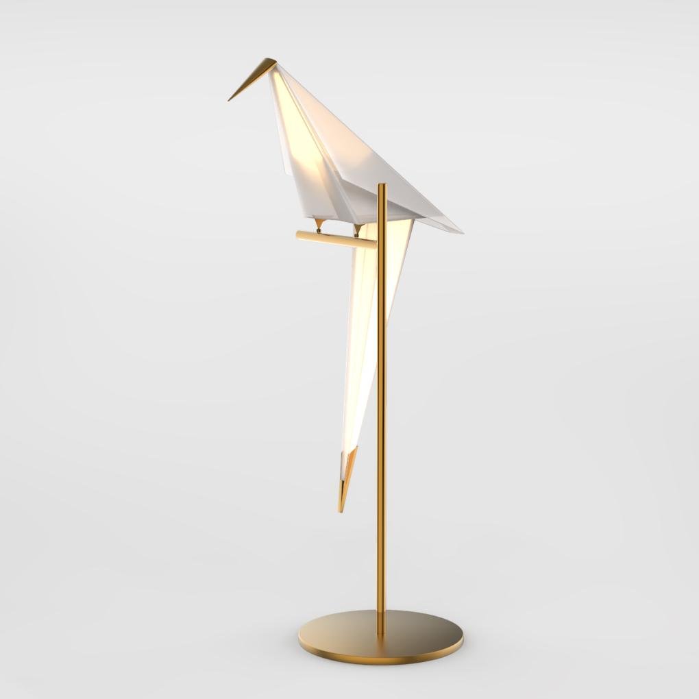 Luminara | Bordslampa – Unik Origami Design i Guld för Elegant Atmosfär 2