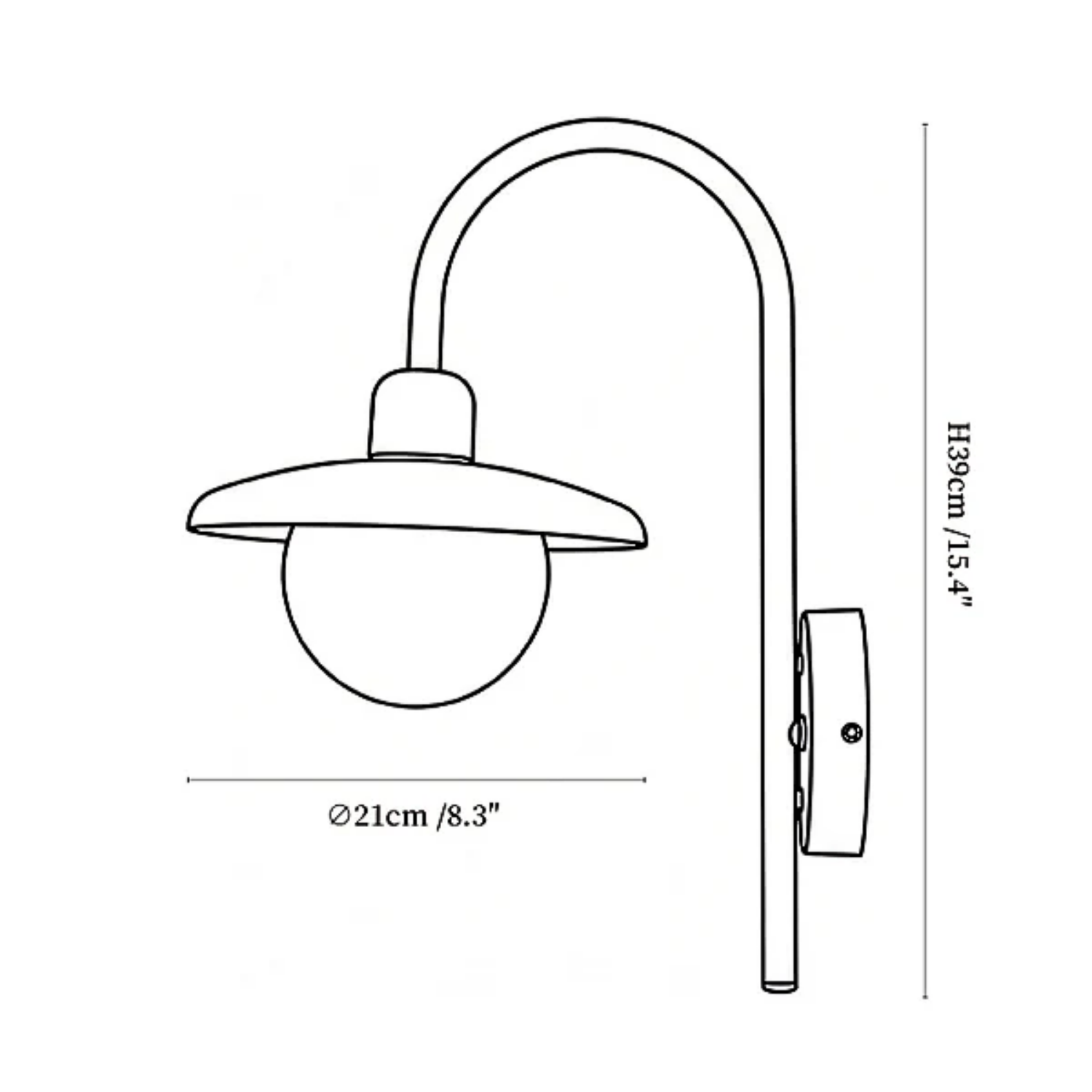 Luminara | Utomhusvägglampa – Väderbeständig LED-belysning för Elegant Utomhusatmosfär 1