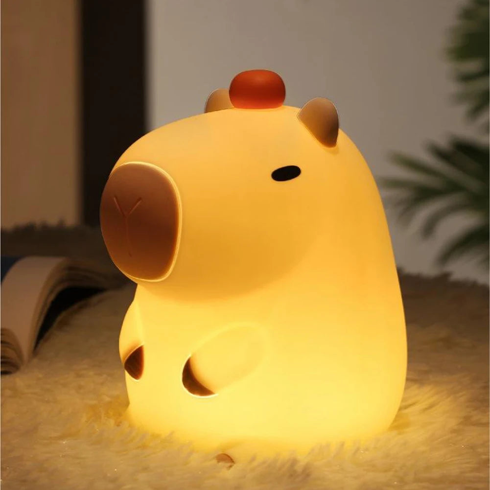Capylume - Silikon Capybara Nattljus