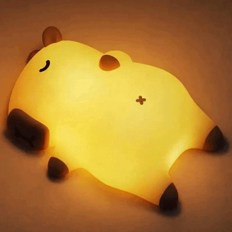 Capylume - Silikon Capybara Nattljus
