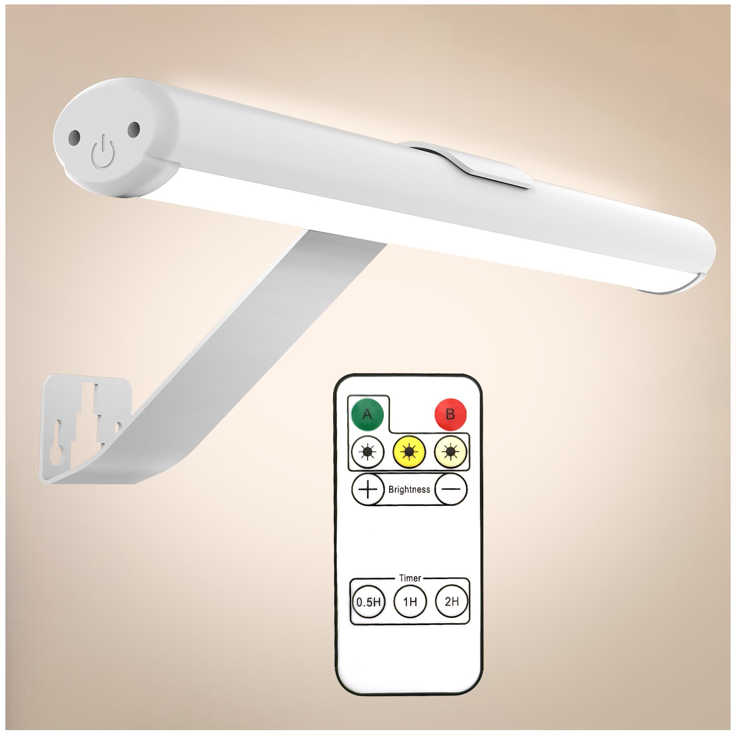 Eldoria - Trådlös LED-bildlampa med Fjärrdimmer