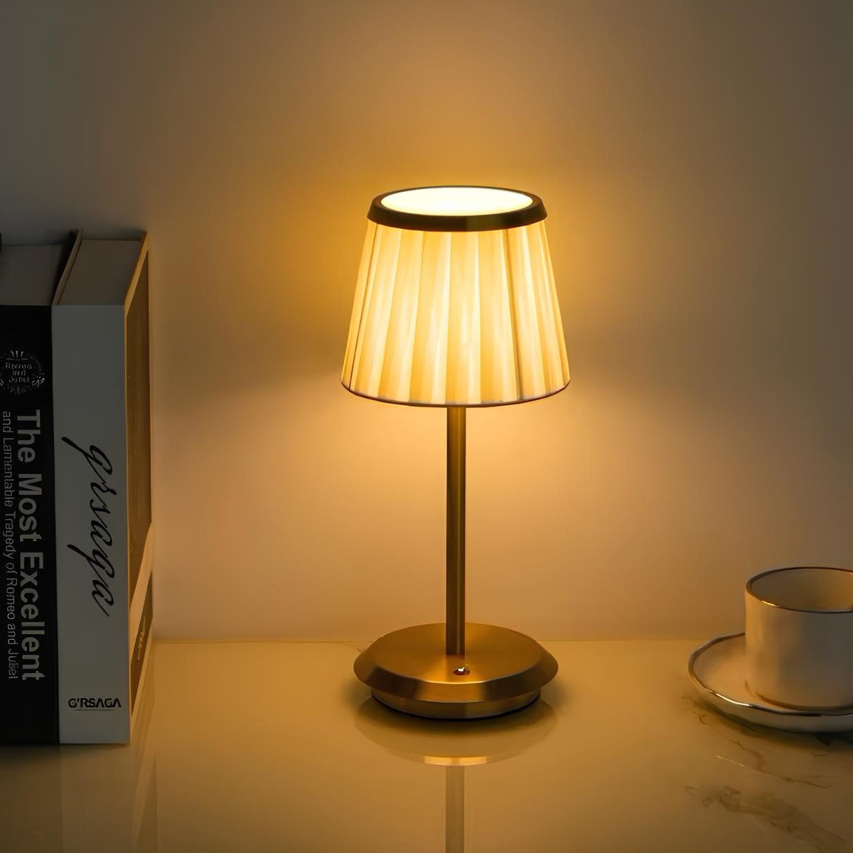Zephyra - Uppladdningsbar Bordslampa med Dimmer