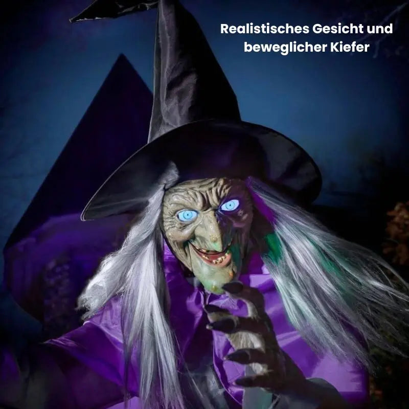 Mivoza - Flygande Heks för Halloween Dekoration