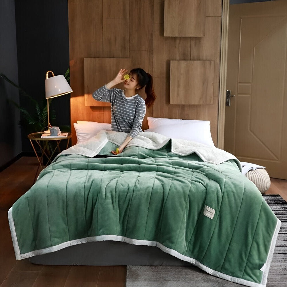 Sherpina | Fleecefilt – Supermjuk och Varm för Avkoppling Inomhus och Utomhus 3