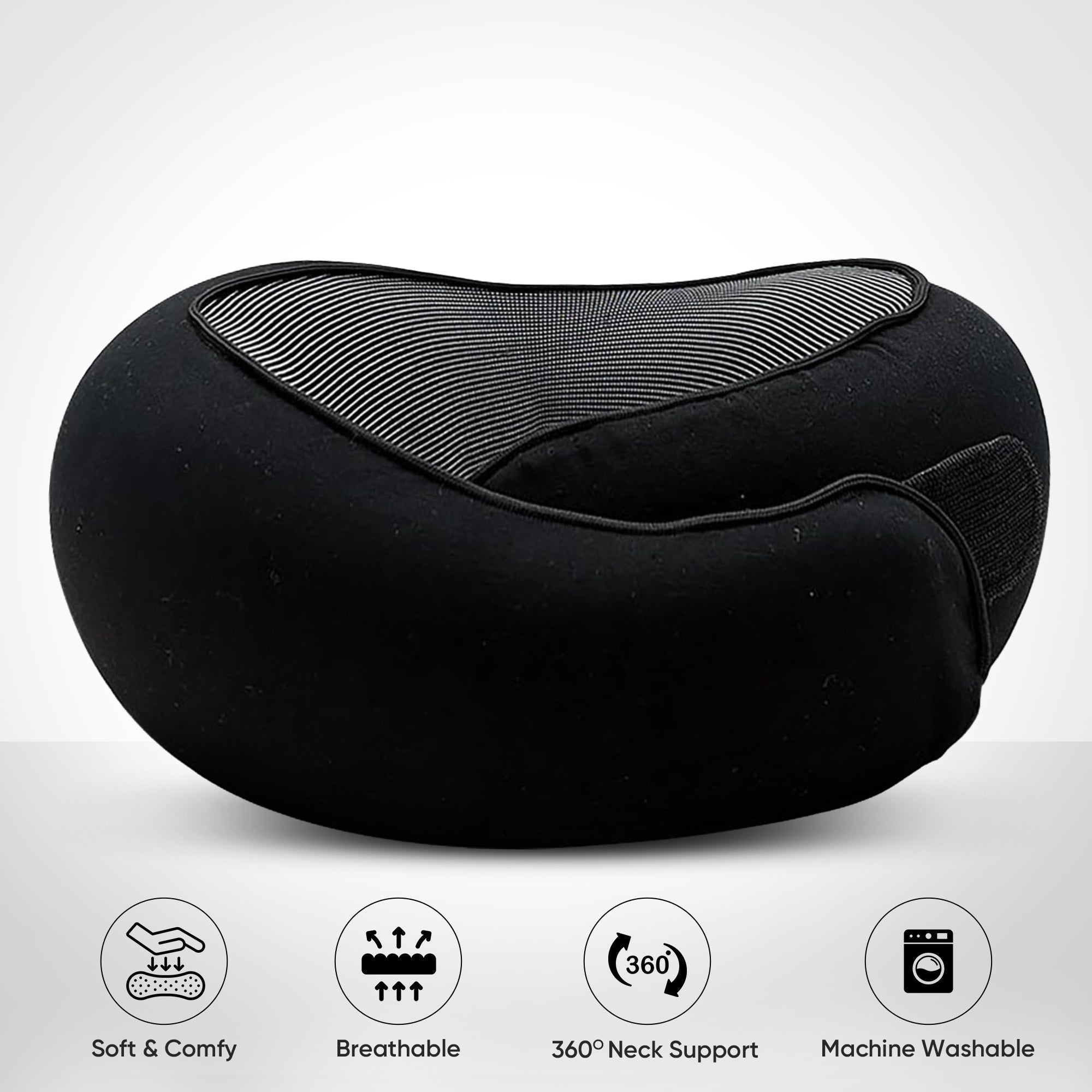 TravelEase - Ergonomisk Resekudde med Nackstöd för Bekväm Avkoppling