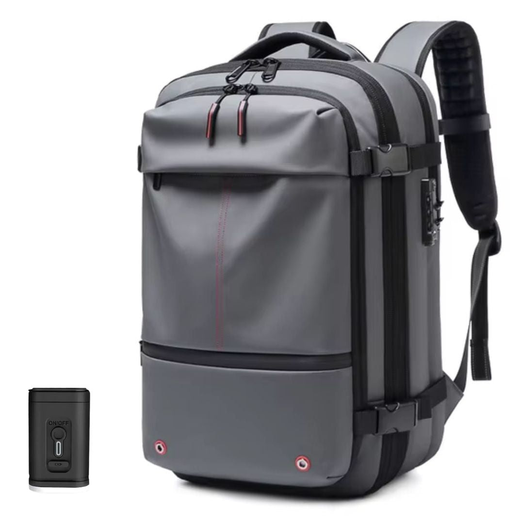 TravelEase - Vakuumkompressionsryggsäck 60L med Stöldskyddande Design och Vattenavvisande Tyg