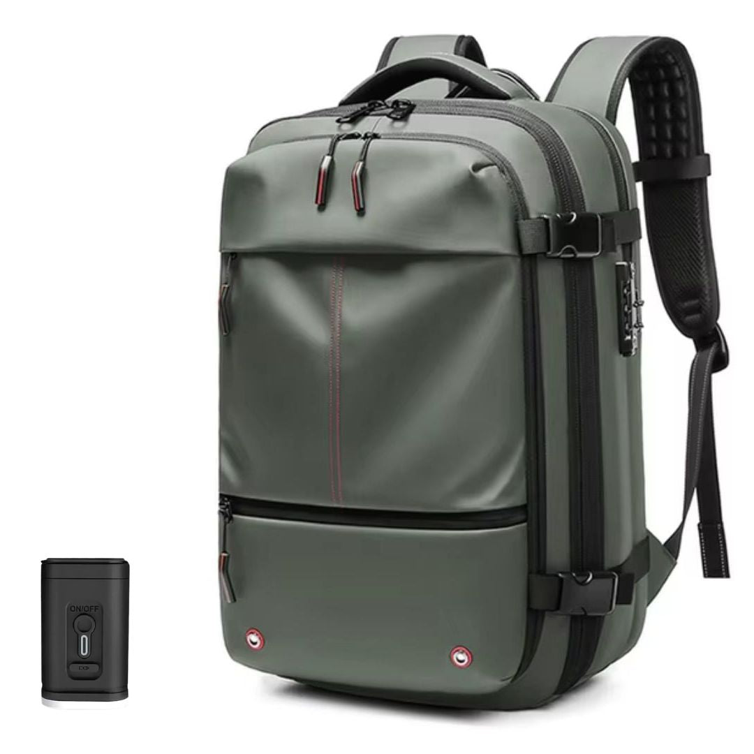 TravelEase - Vakuumkompressionsryggsäck 60L med Stöldskyddande Design och Vattenavvisande Tyg