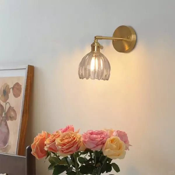 Tulipana | Vägglampa – Vintage Blomknoppsdesign i Glas för Inomhusbruk 3
